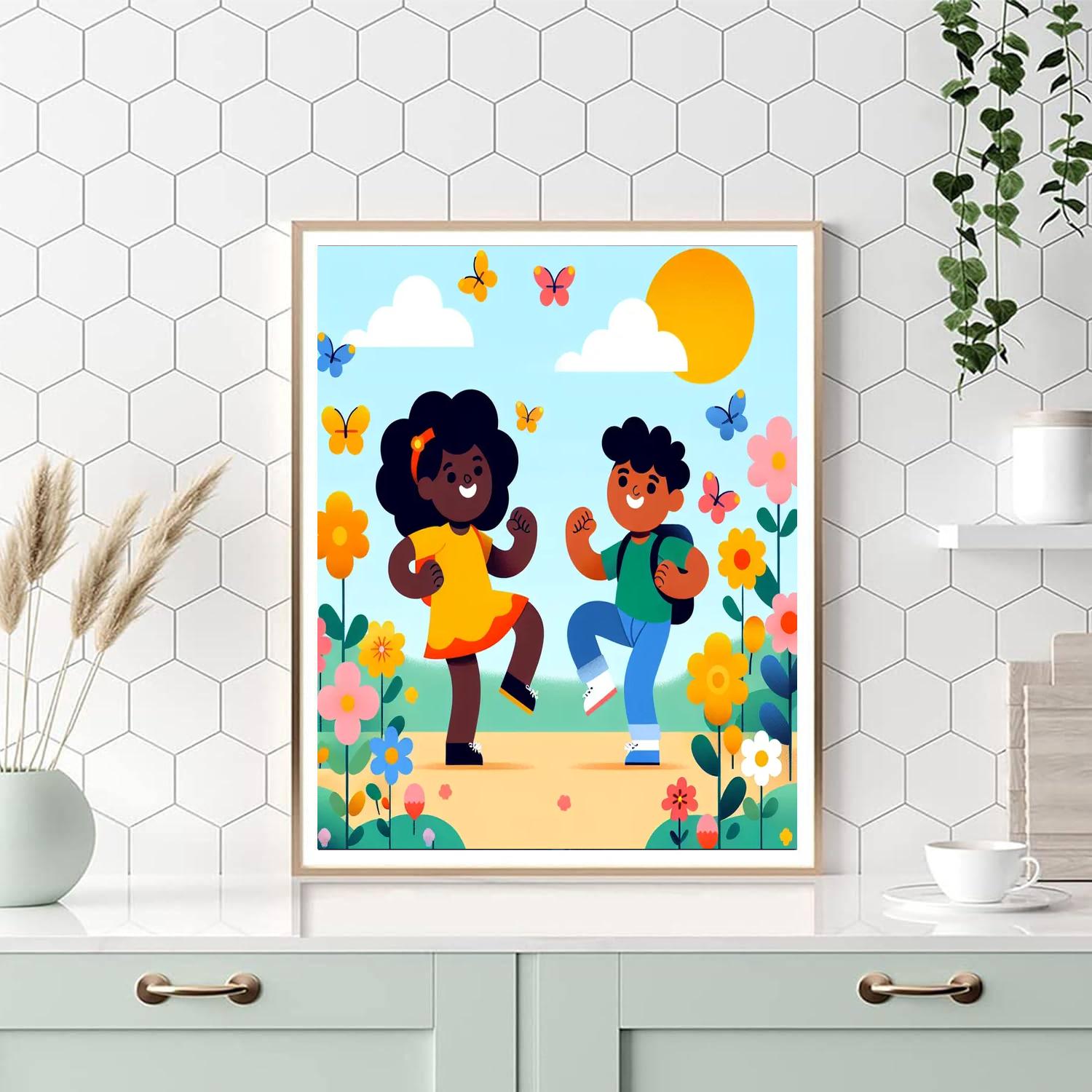Happy Flower Festival DIY Paint By Numbers