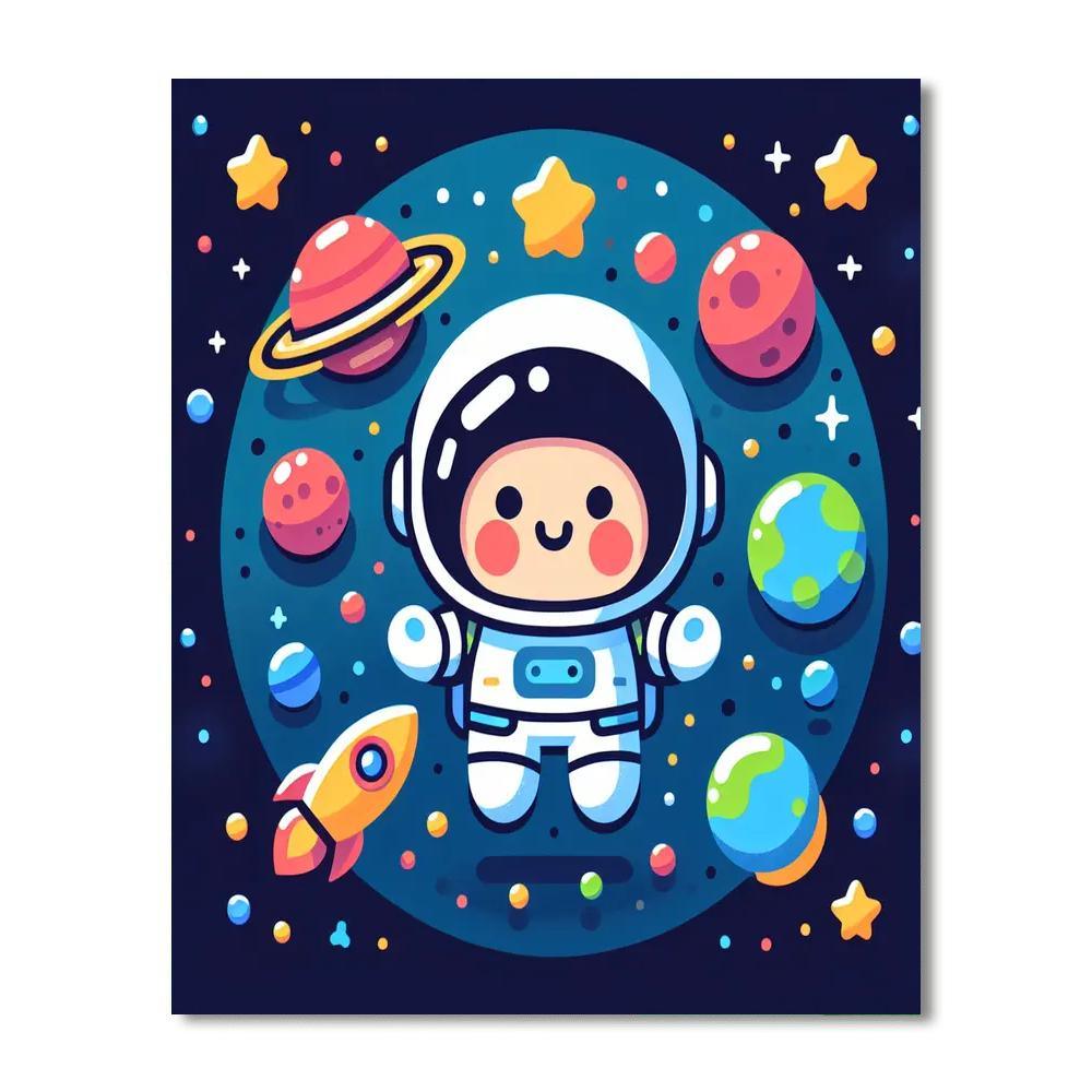 Mystery Space Explorer Paint By Number