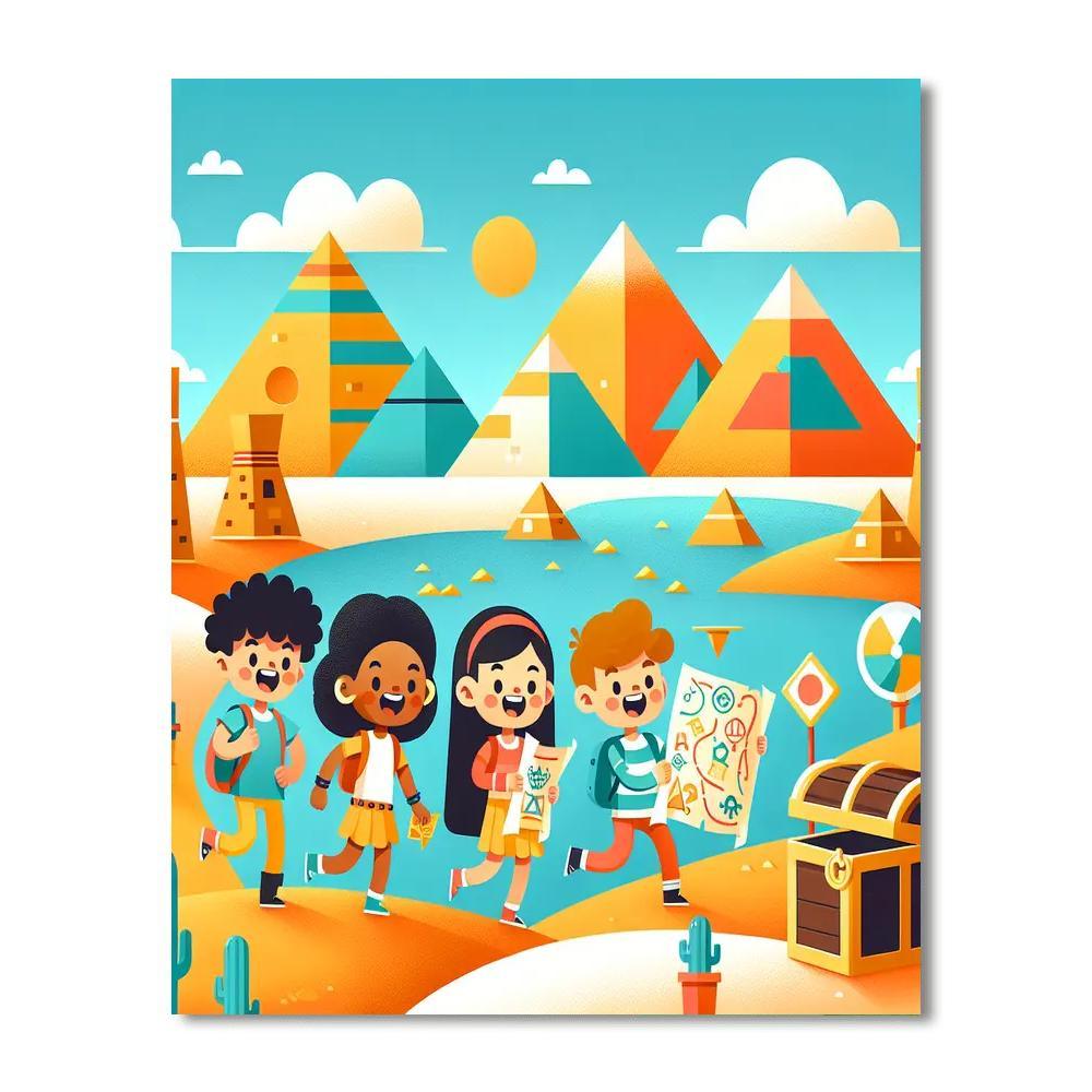 Desert Treasure Quest Paint By Color