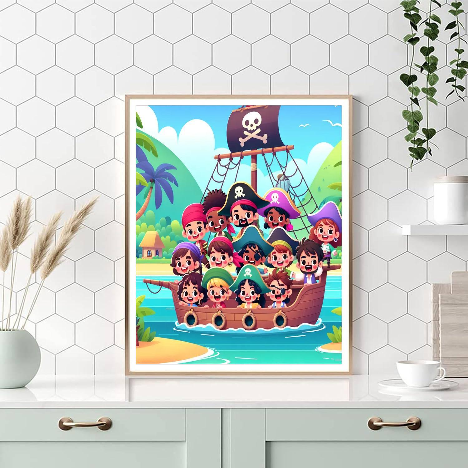 Pirate Crew Adventure Number Painting