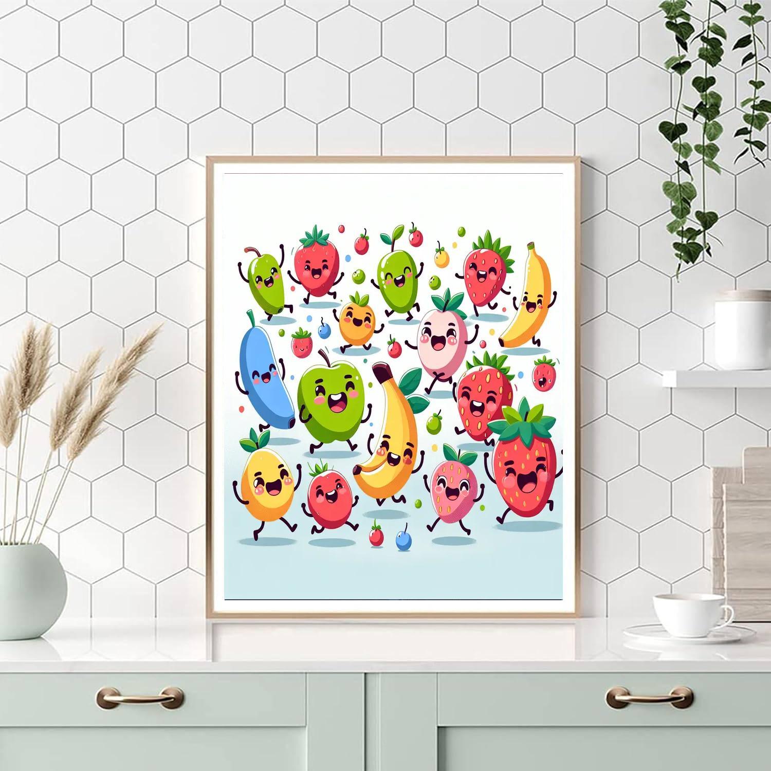 Funky Fruit Adventure Paint By Numbers Kits