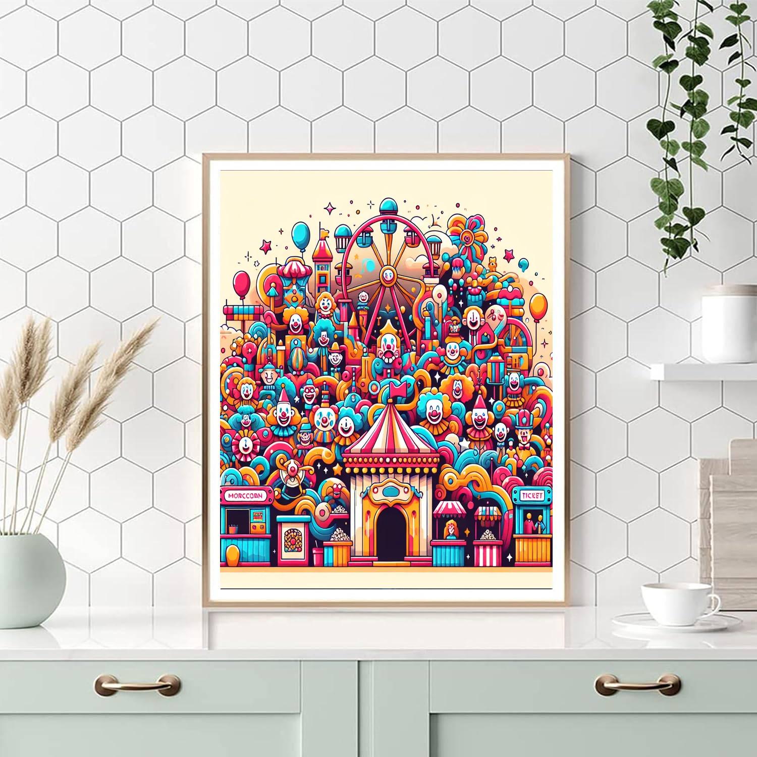 Carnival Funhouse Extravaganza Numbered Painting Kits