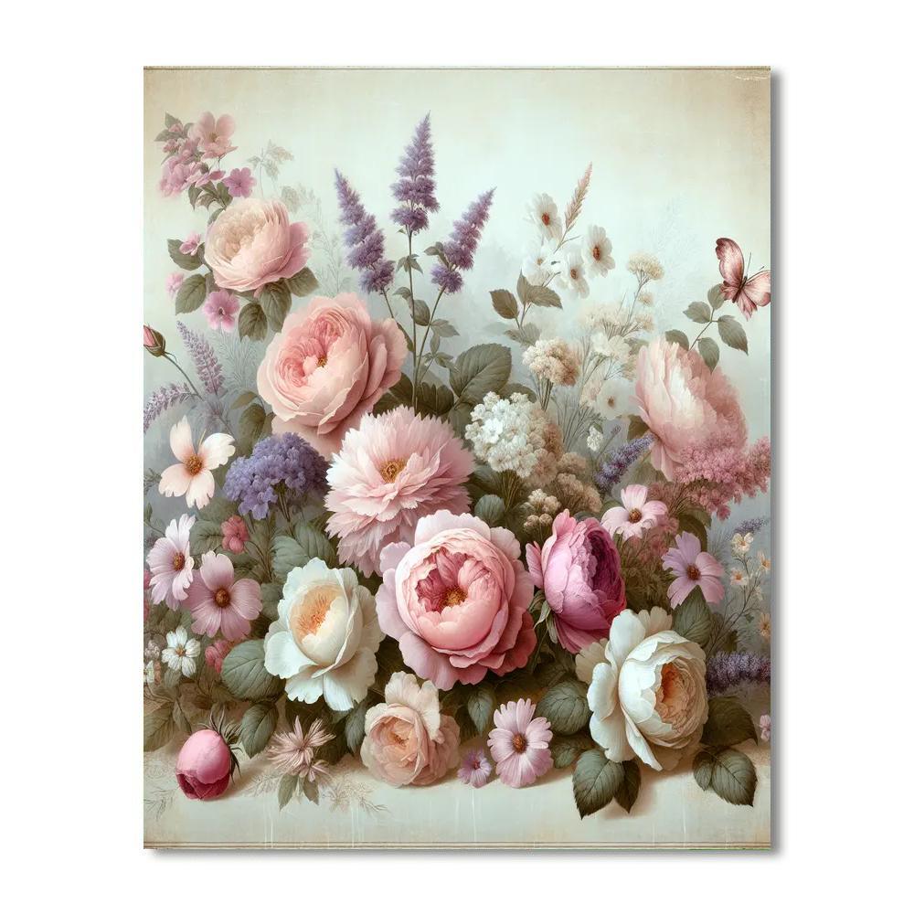 Vintage Floral Dreamscape Paint By Numbers Kits
