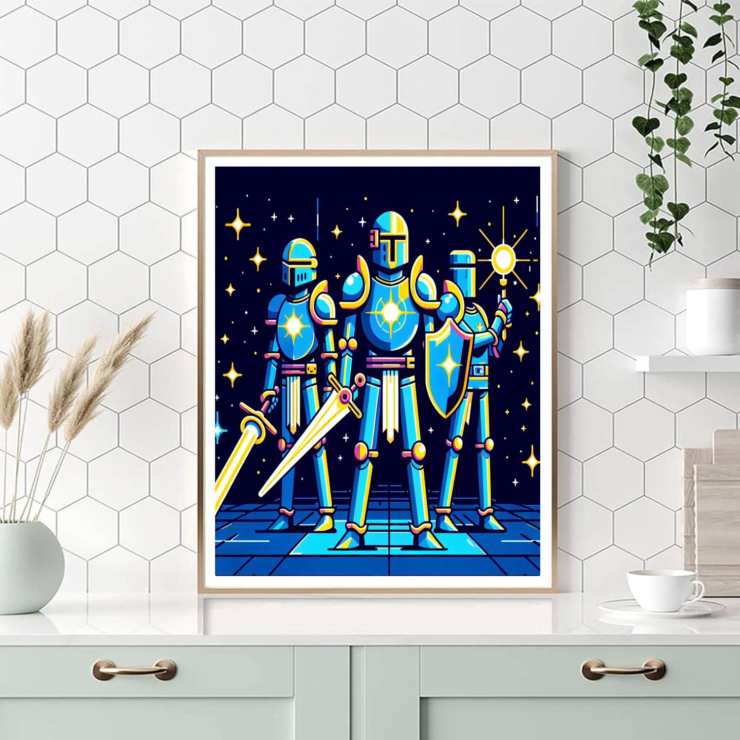 Heroic Space Knights Number Painting