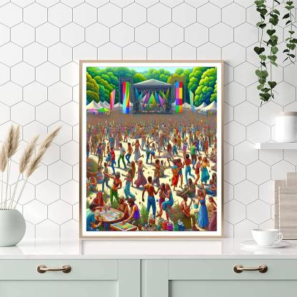 Okeechobee Music & Arts Festival - Florida Numbered Painting Kits