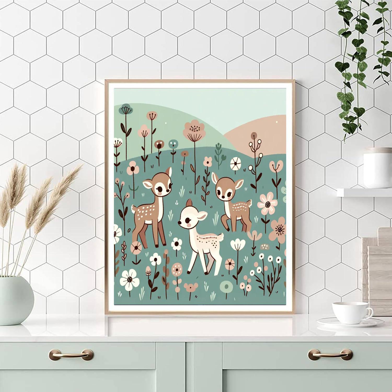 Wildflower Meadow Fawns Paint By Numbers Kits