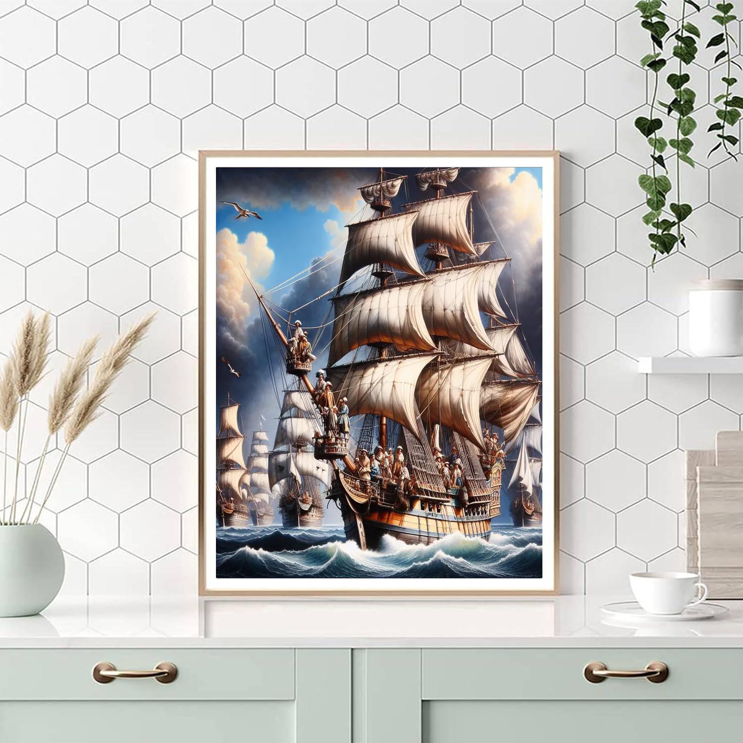Historic Maritime Journey DIY Paint By Numbers