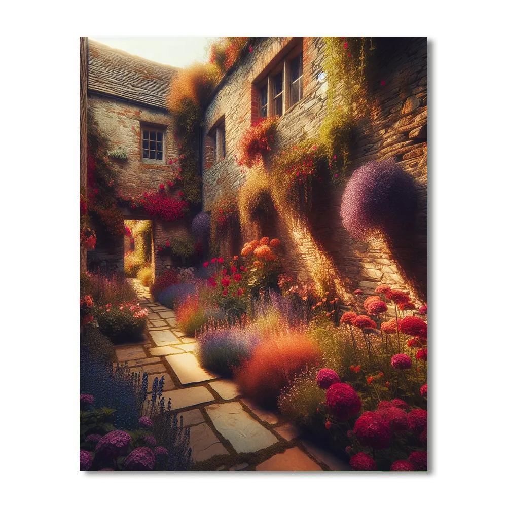 Old-world Courtyard Charm Painting By Numbers Kit