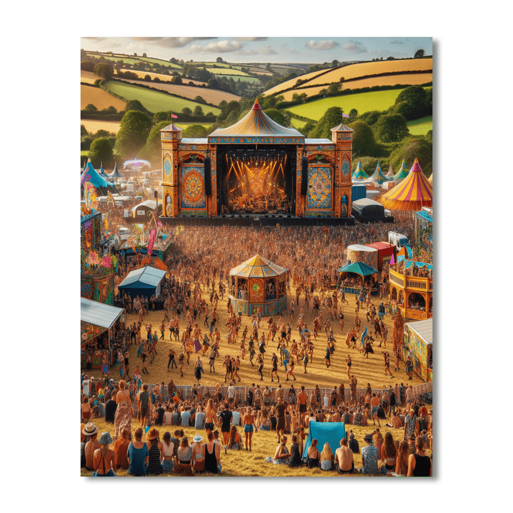 Glastonbury Festival - Pilton, England Painting Number Kit
