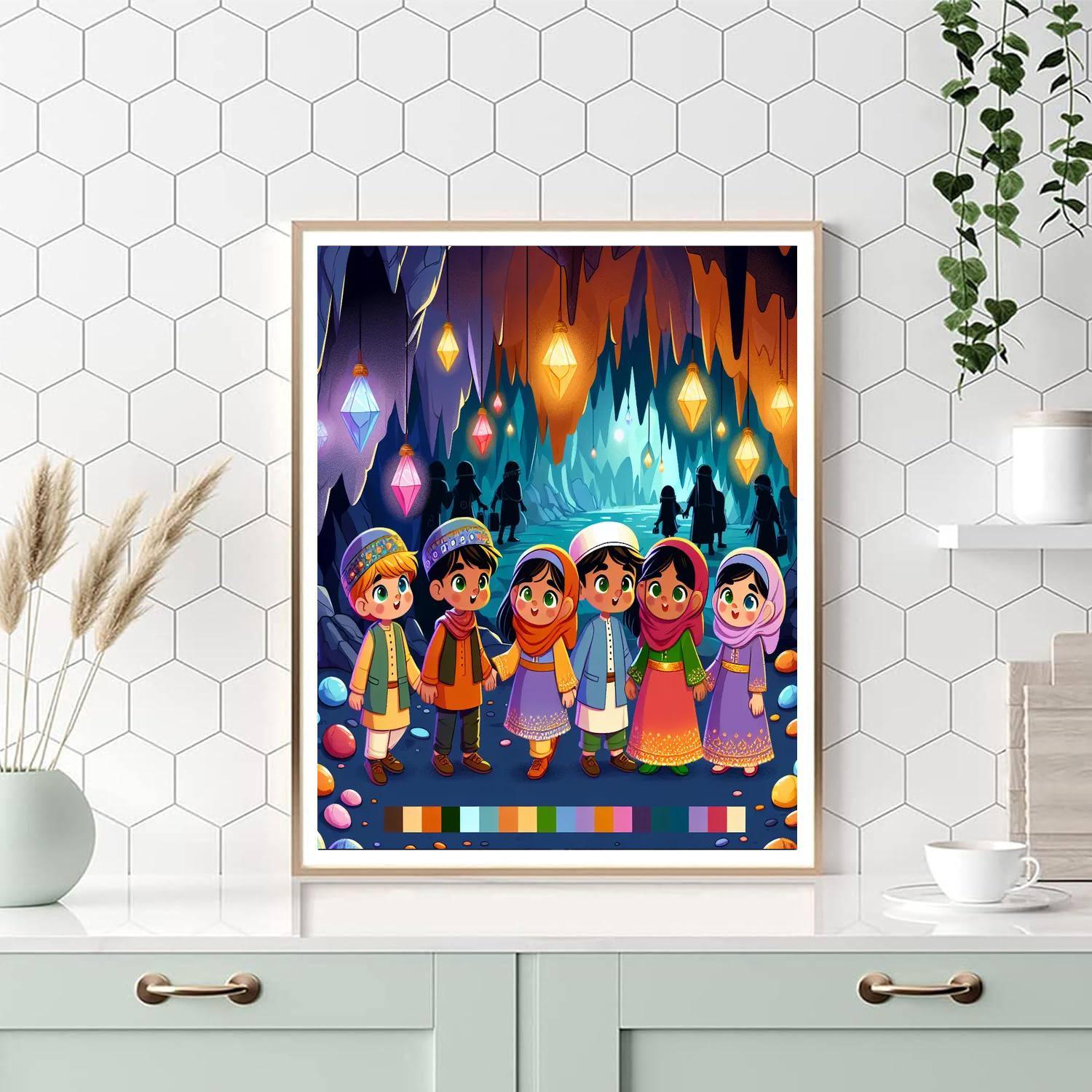Mystery Cave Adventure Painting Number Kit