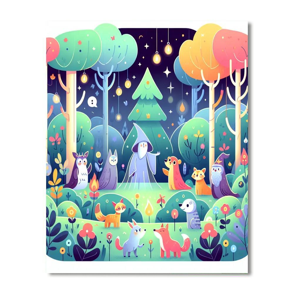 Fantasy Nature Walk Paint By Numbers Art