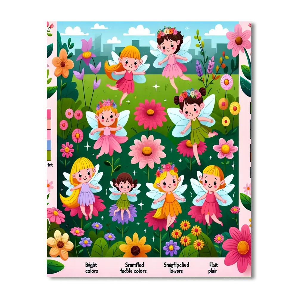 Garden Fairy Fun Paint By Numbers