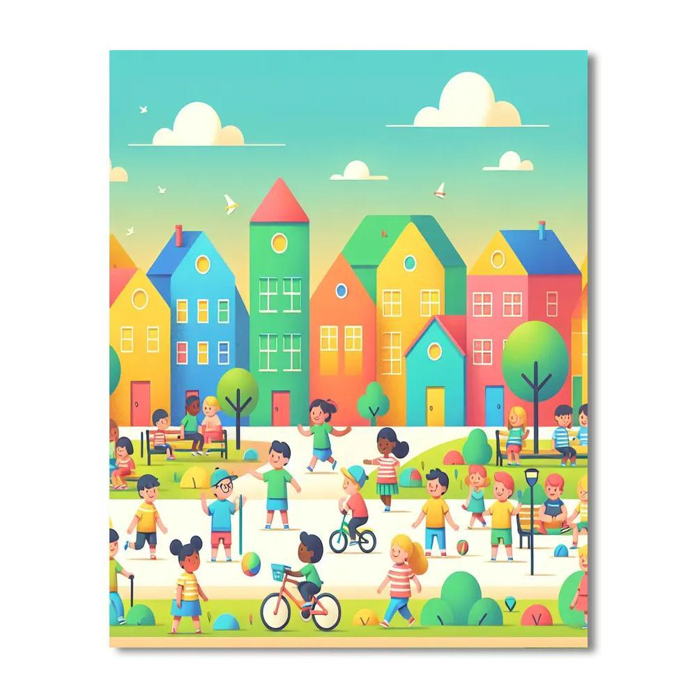 Friendly Neighborhood Painting Number Kit