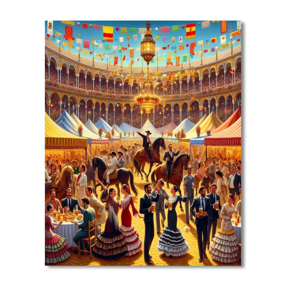 Seville Feria - Spain Paint By Numbers Art