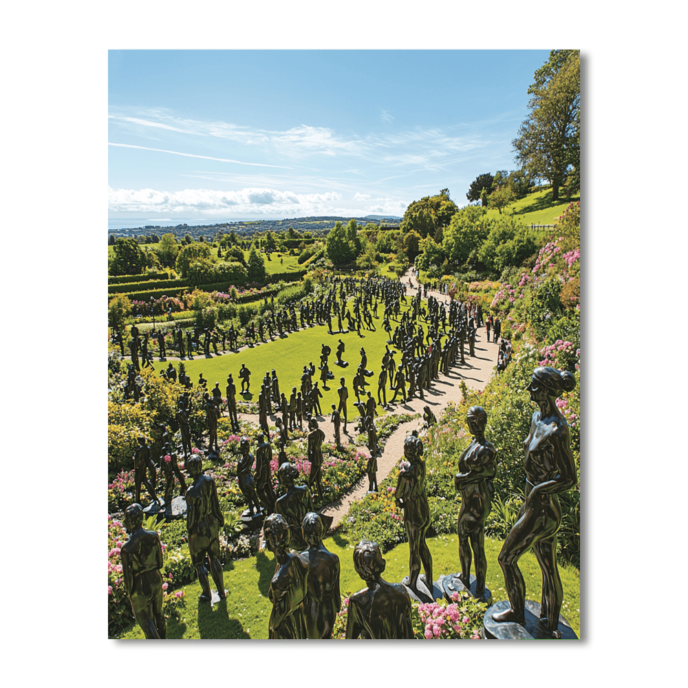 Vigeland Sculpture Park Numbered Painting Kits