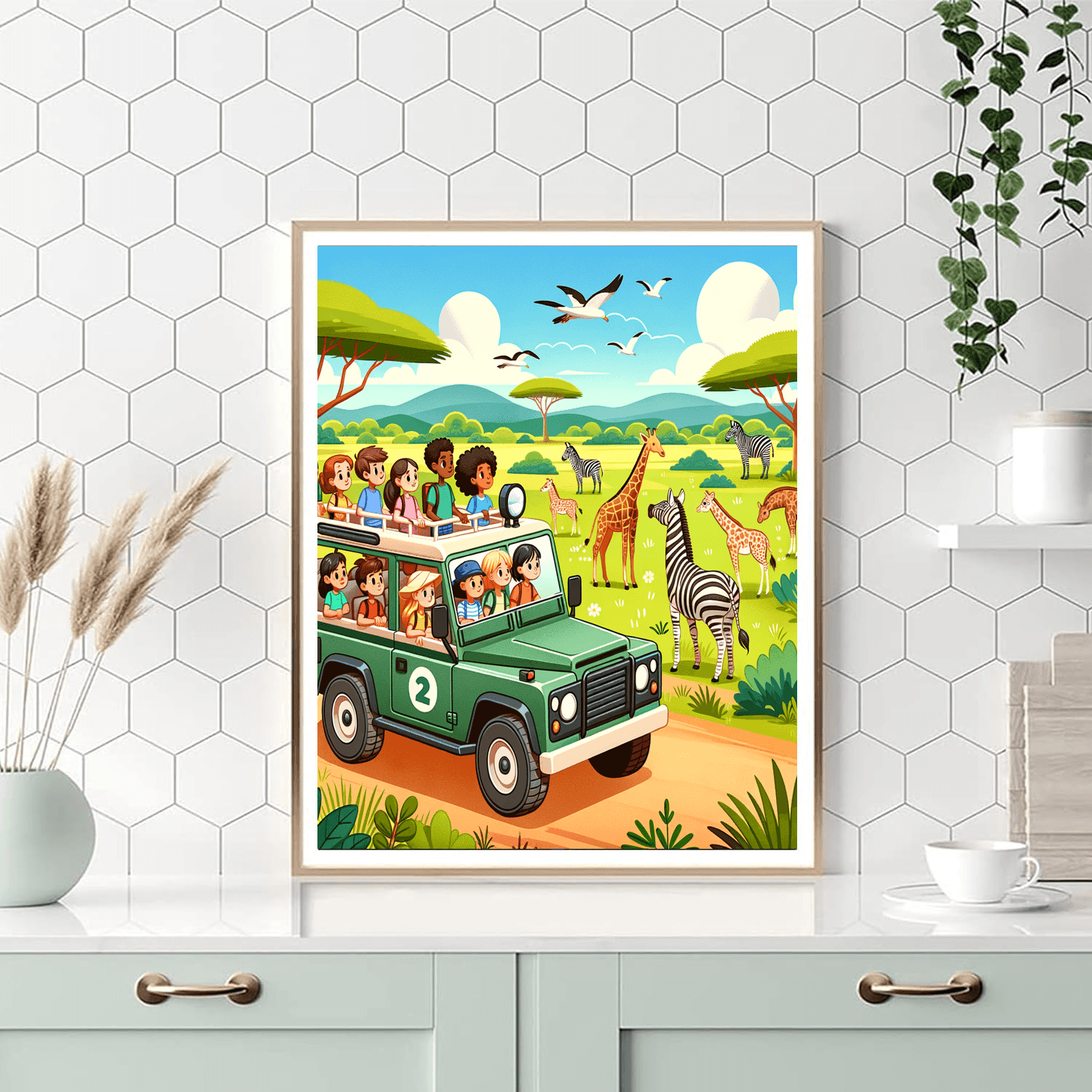 Wild Safari Ride DIY Paint By Numbers