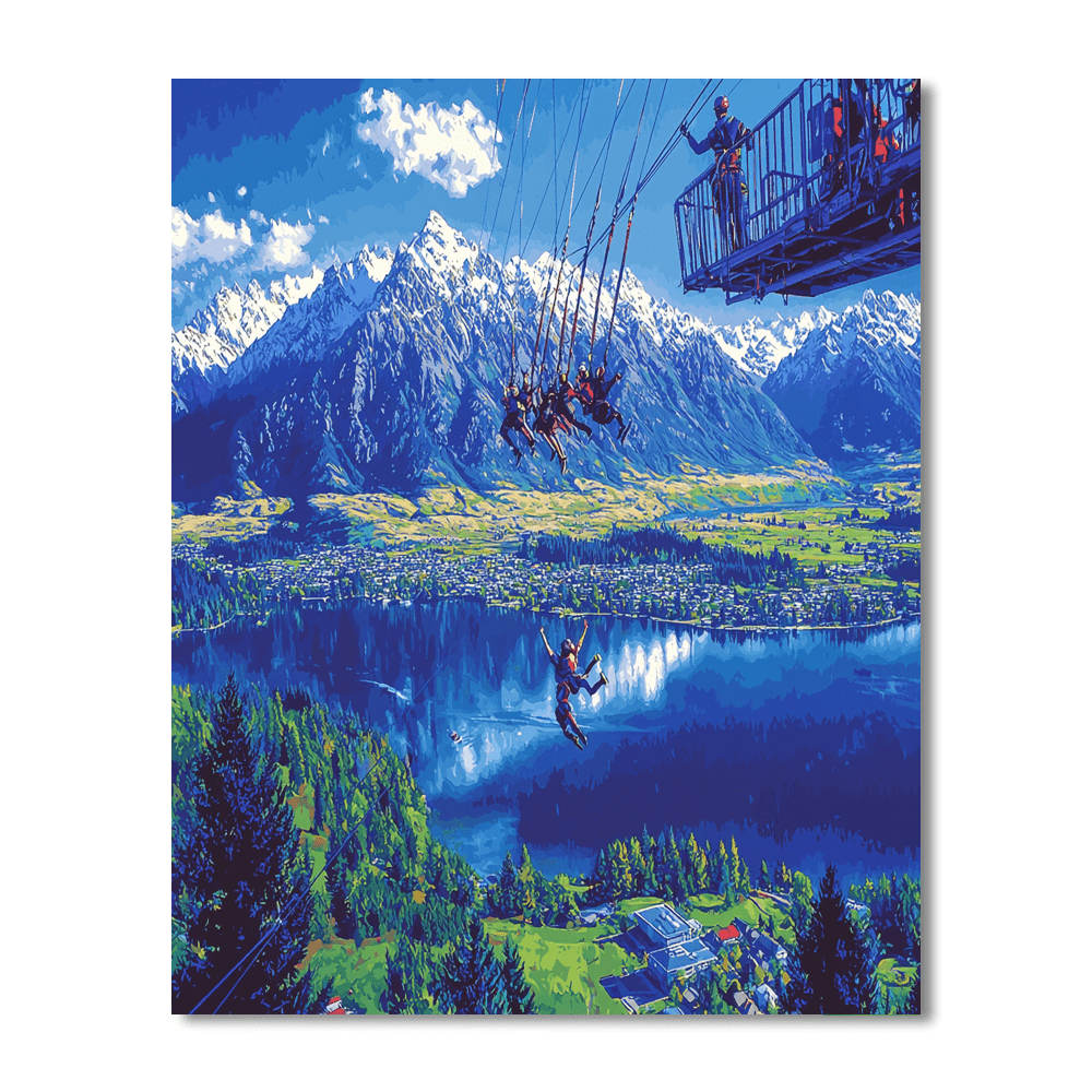 Queenstown Adventure Sports Paint By Numbers