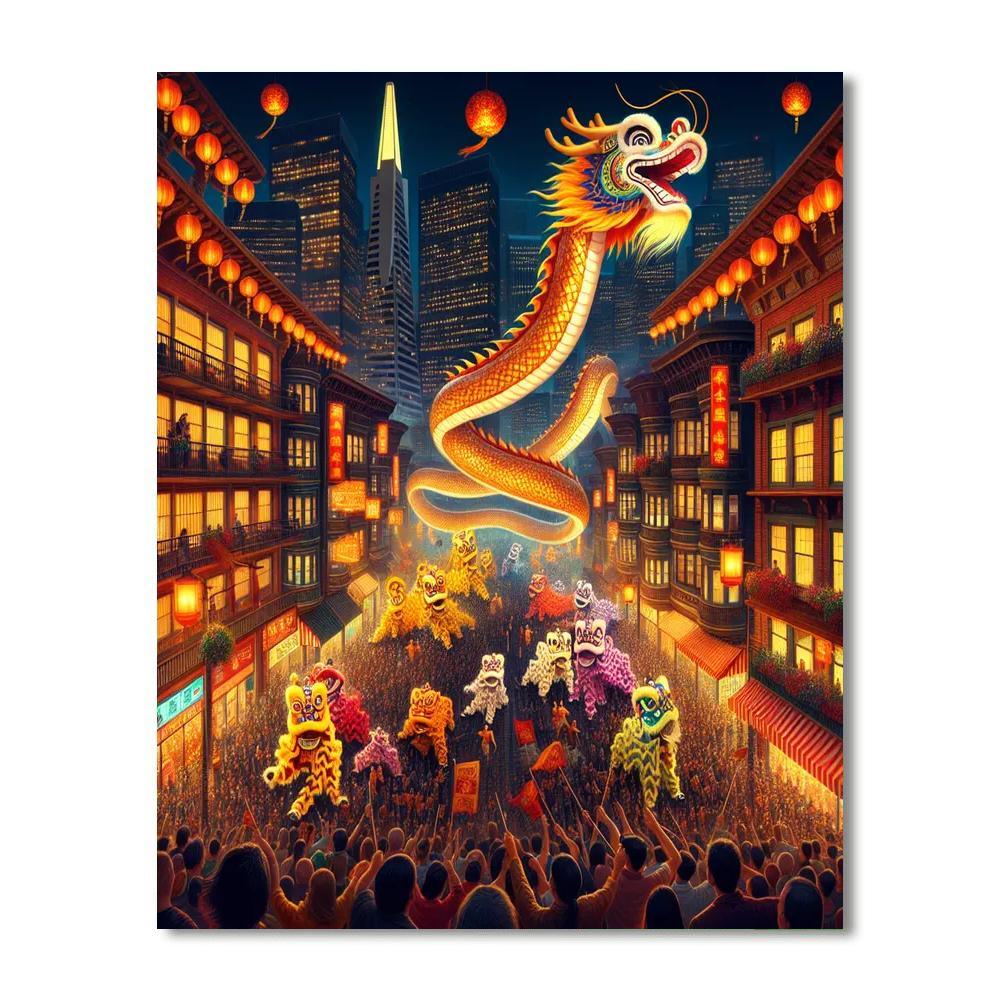 San Francisco Chinese New Year Festival - California, Usa Paint By Number