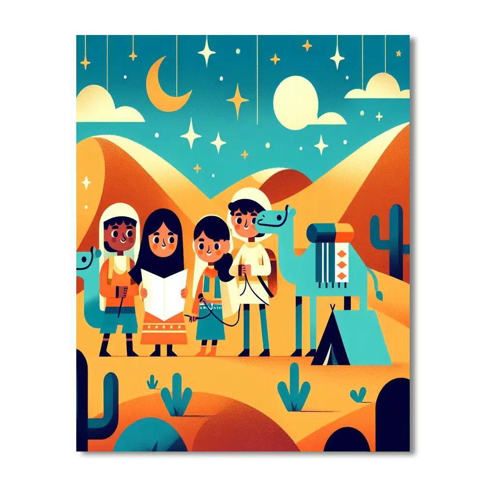 Desert Night Quest Paint By Color