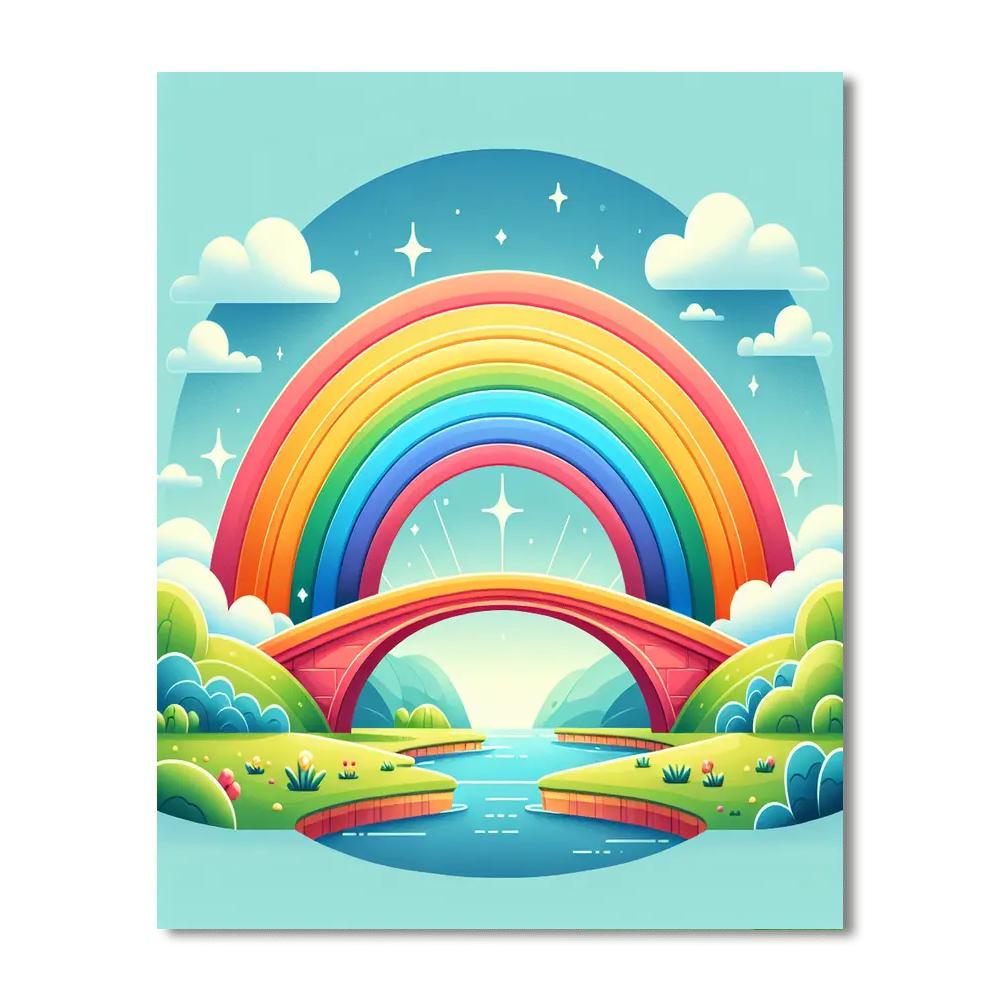 Rainbow Bridge To Magic DIY Paint By Numbers