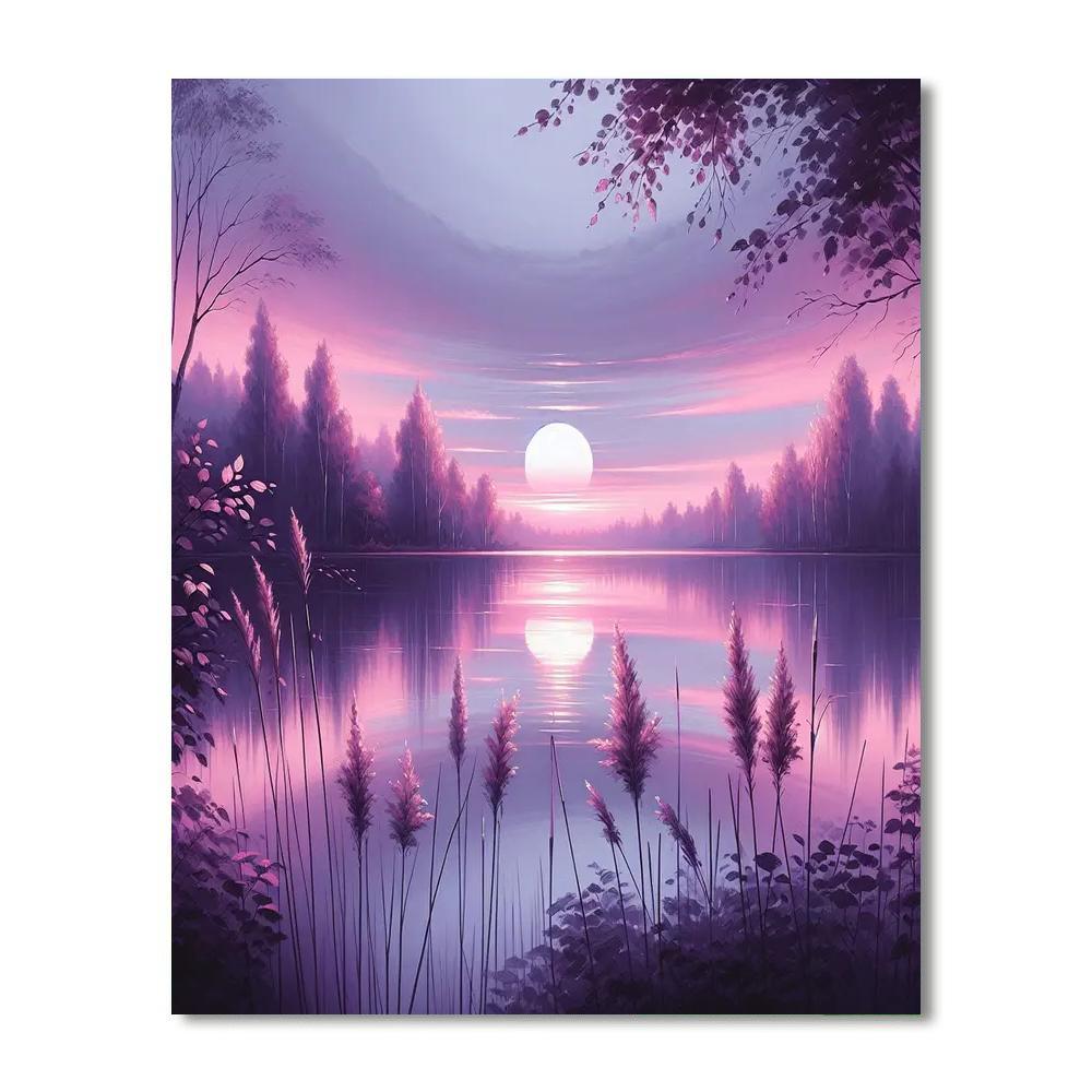 Twilight Tranquility View Paint By Numbers Art