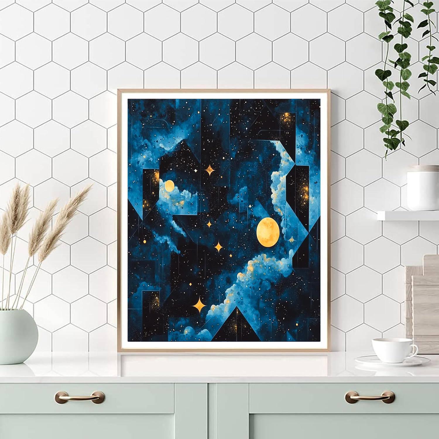 Kazimir Malevich Inspired Cosmic Dance Of Forms  Paint By Numbers Kits