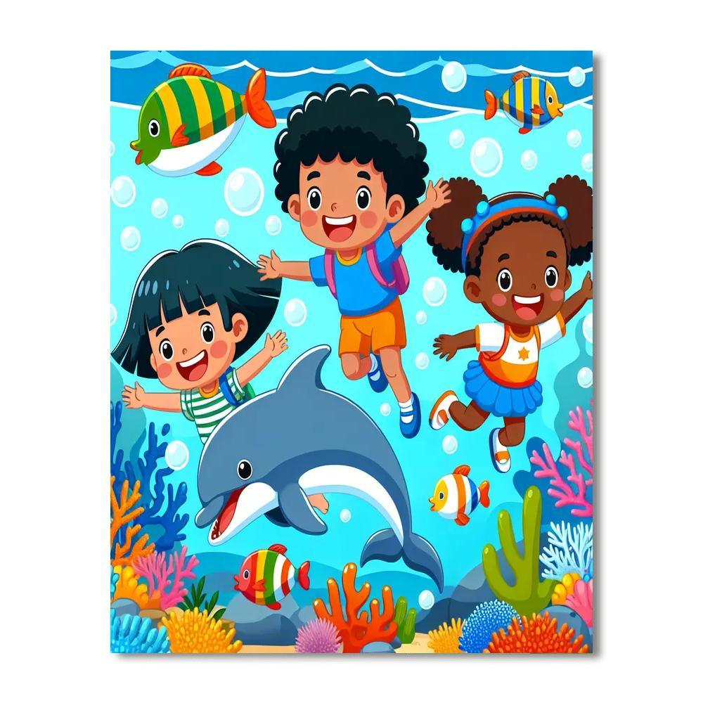 Bubbly Friends Paint By Number