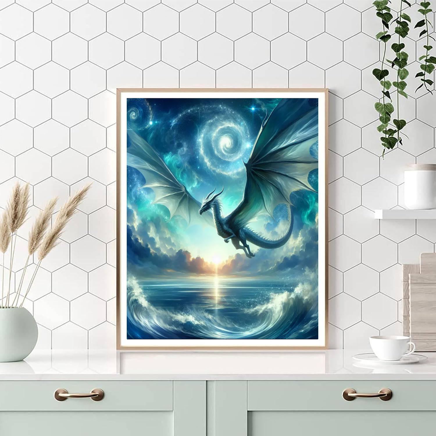 Dragon's Mystical Flight Numbered Painting Kits