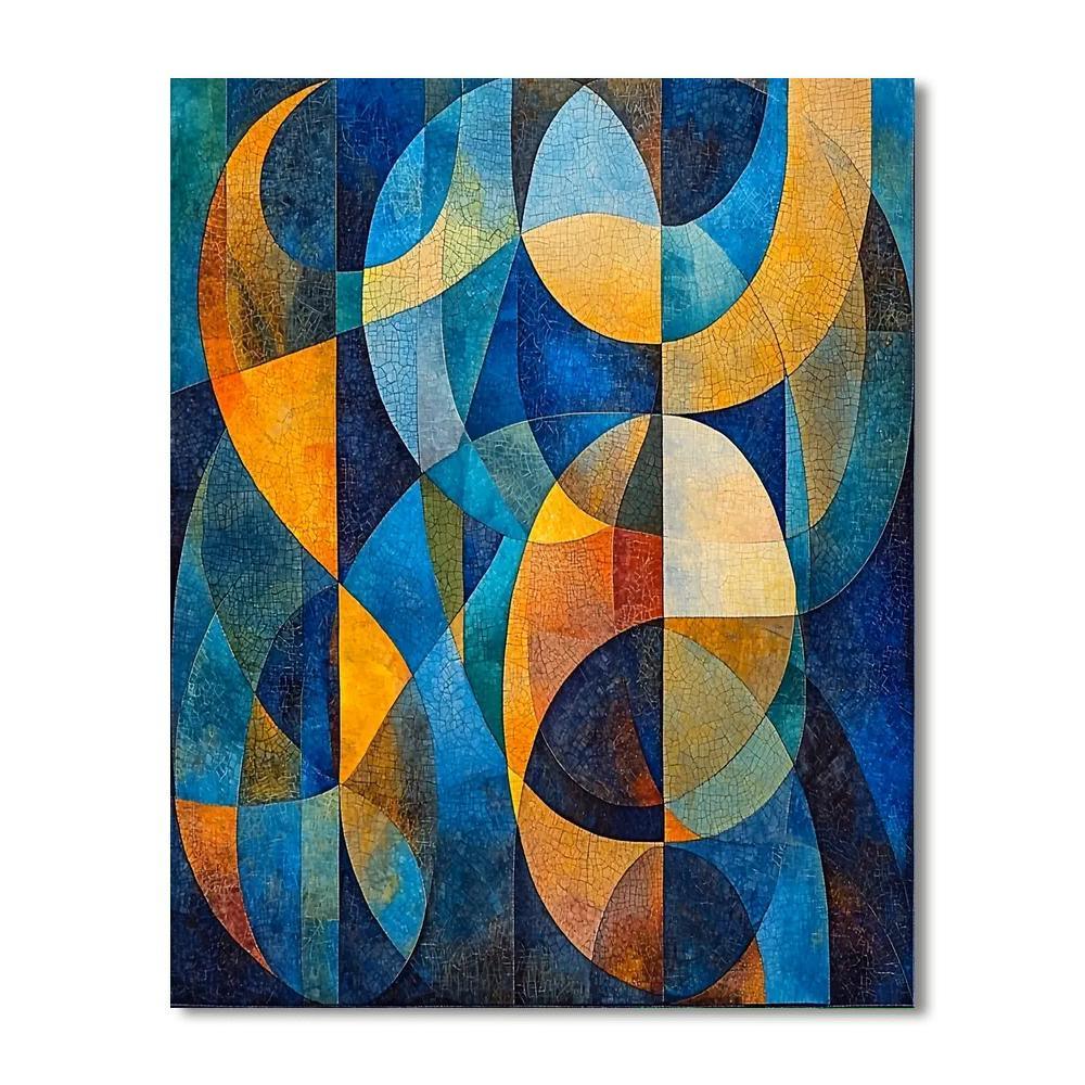 Paul Klee Inspired Harmonic Geometries  Numbered Painting Kits