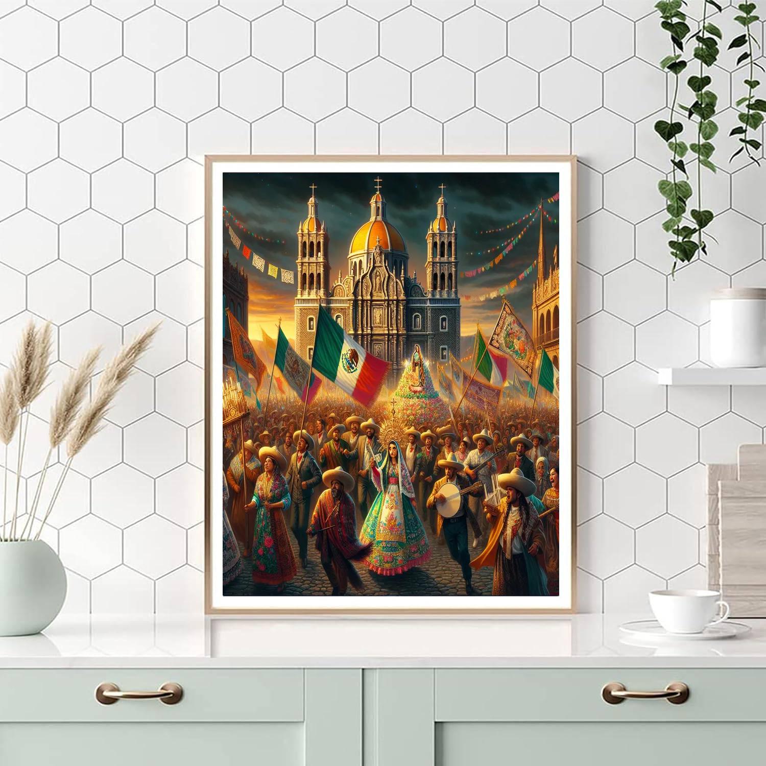 Feast Of Our Lady Of Guadalupe - Mexico Paint By Color