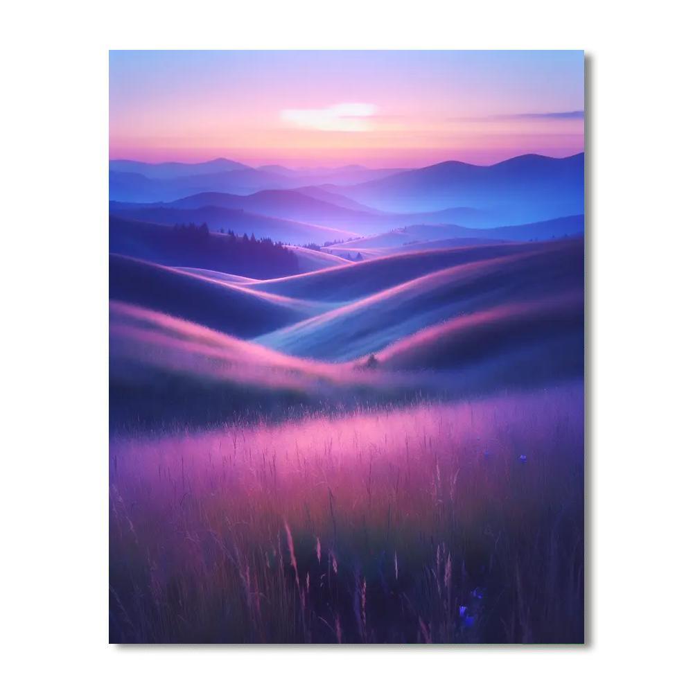 Dreamy Twilight Meadows Painting By Numbers Kit