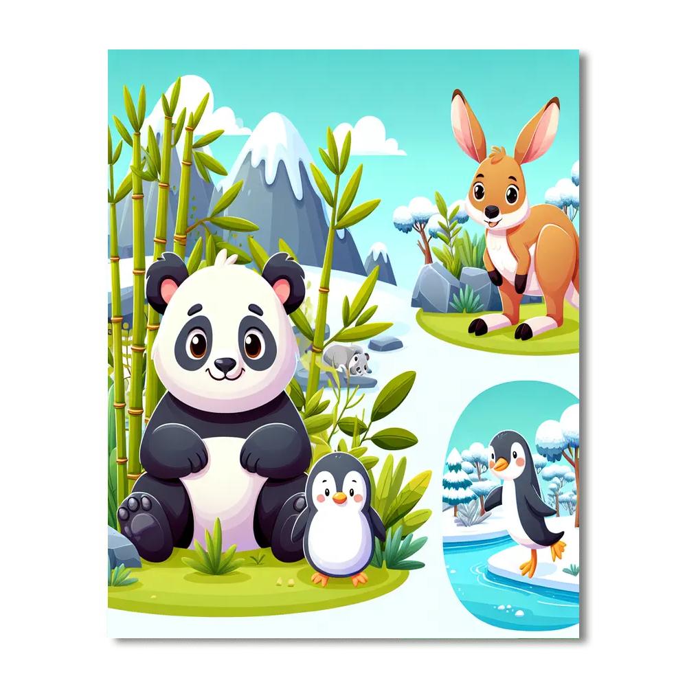 Cute Creatures Of The World Paint By Number