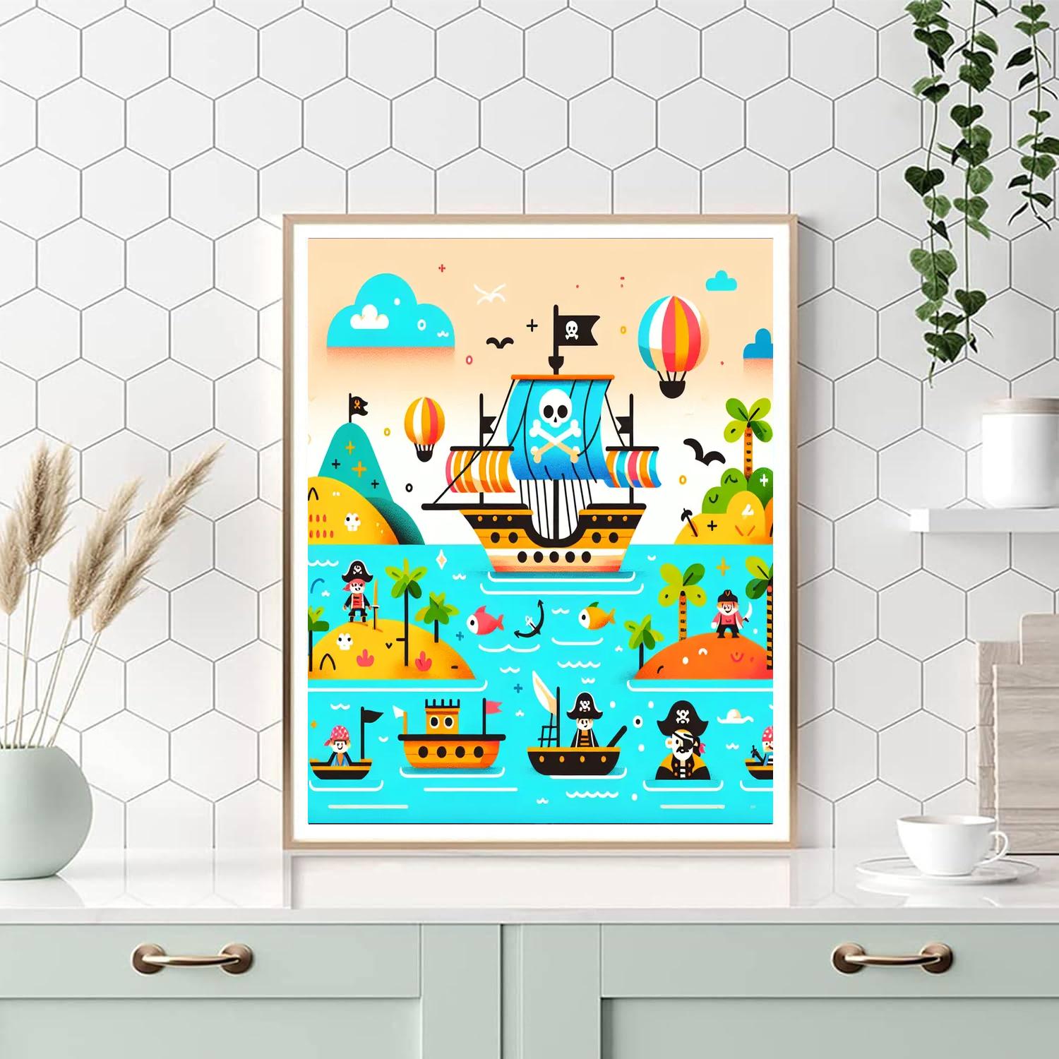 Sea Voyage Adventure Number Painting