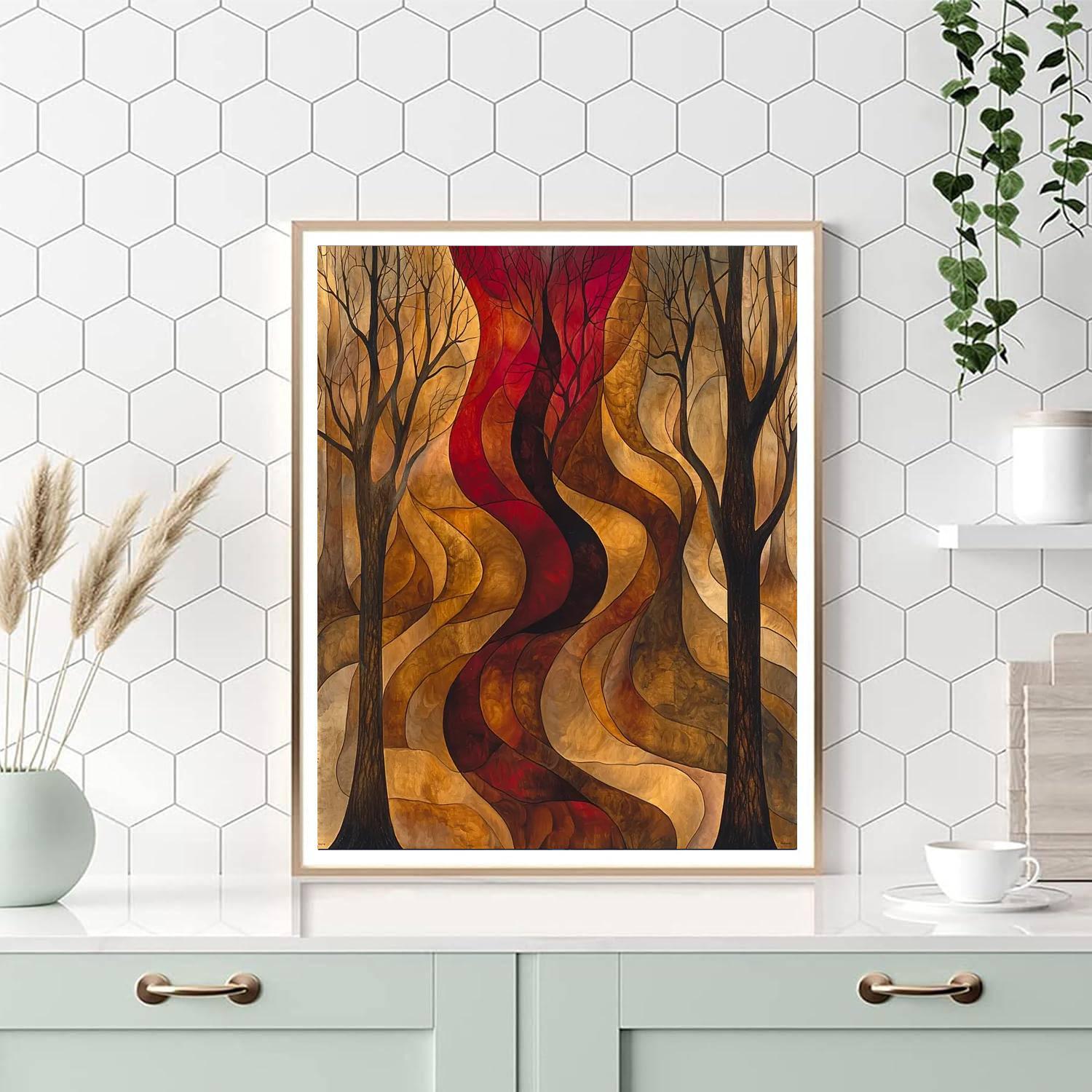 Frida Kahlo Inspired Journey Through Resilience  Painting Number Kit