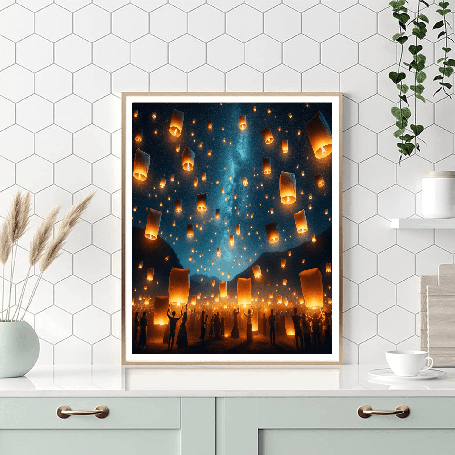 Pingxi Lantern Festival - Taiwan Paint By Number