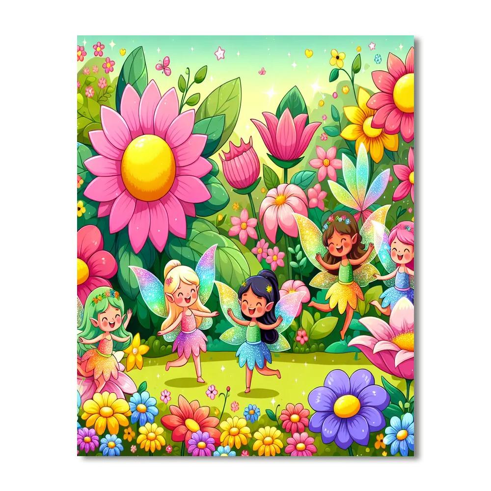 Fanciful Fairy Fête Paint By Numbers Art
