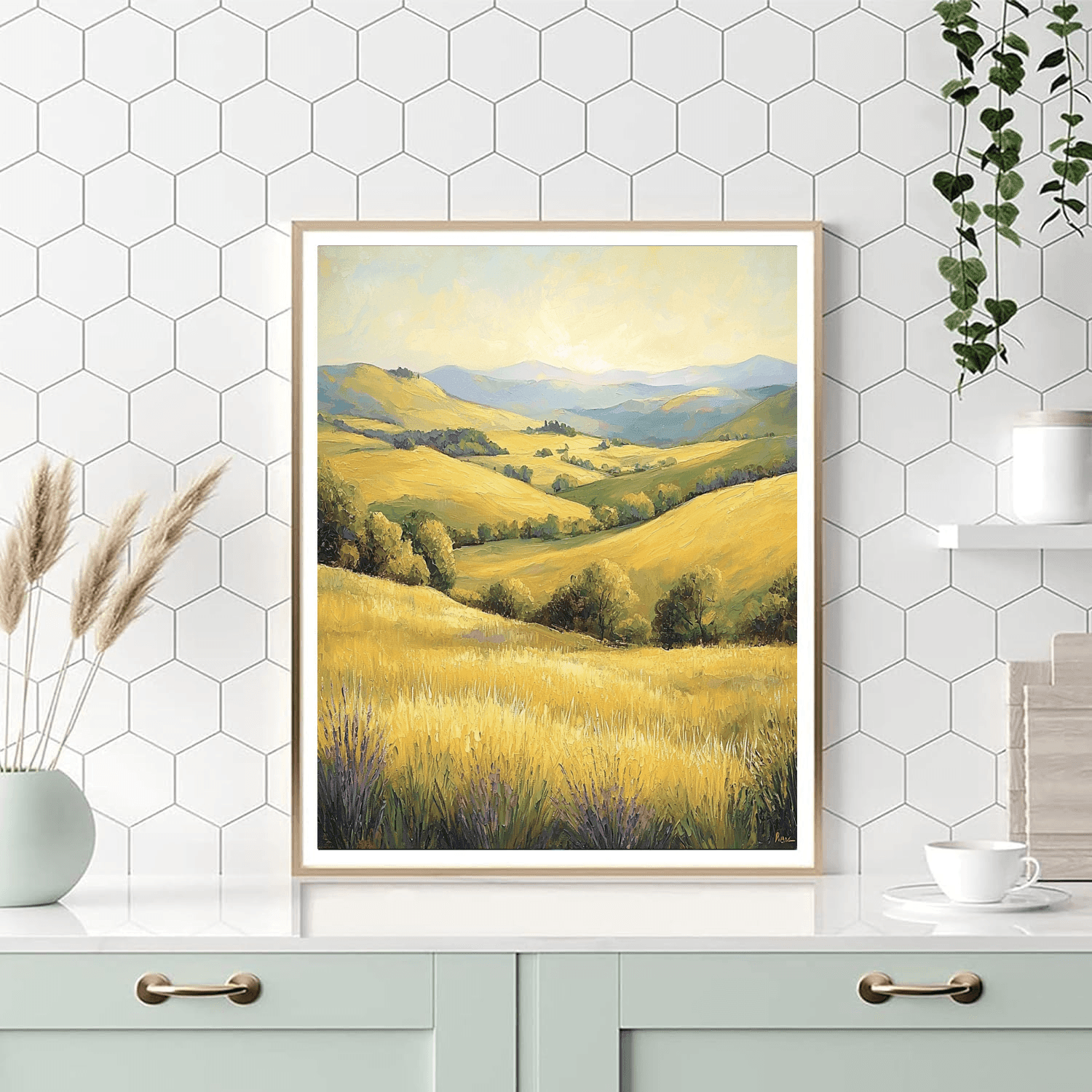 Claude Monet Inspired Golden Light  Paint By Numbers