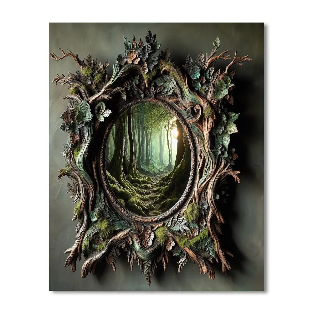 Enchanted Forest Mirror Paint By Number
