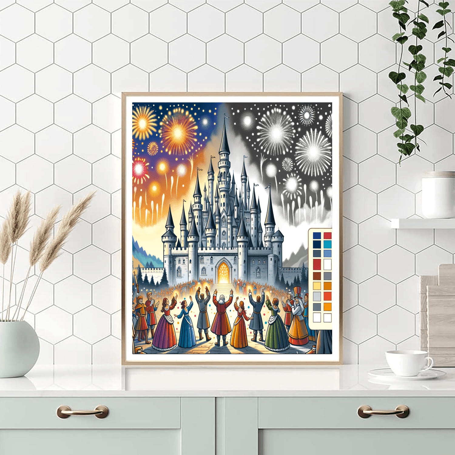 Fantasy Castle Celebration DIY Paint By Numbers