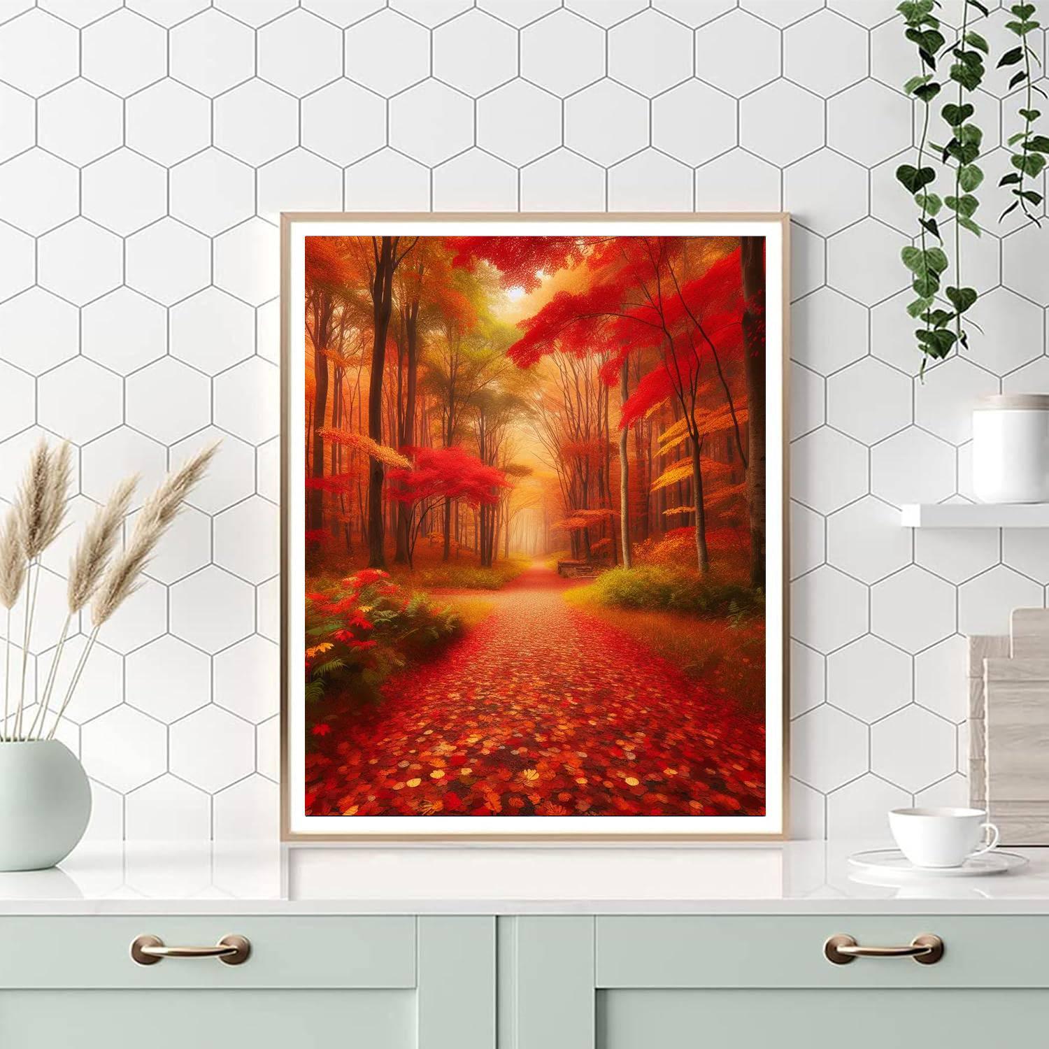 Breezy Autumn Trail Numbered Painting Kits
