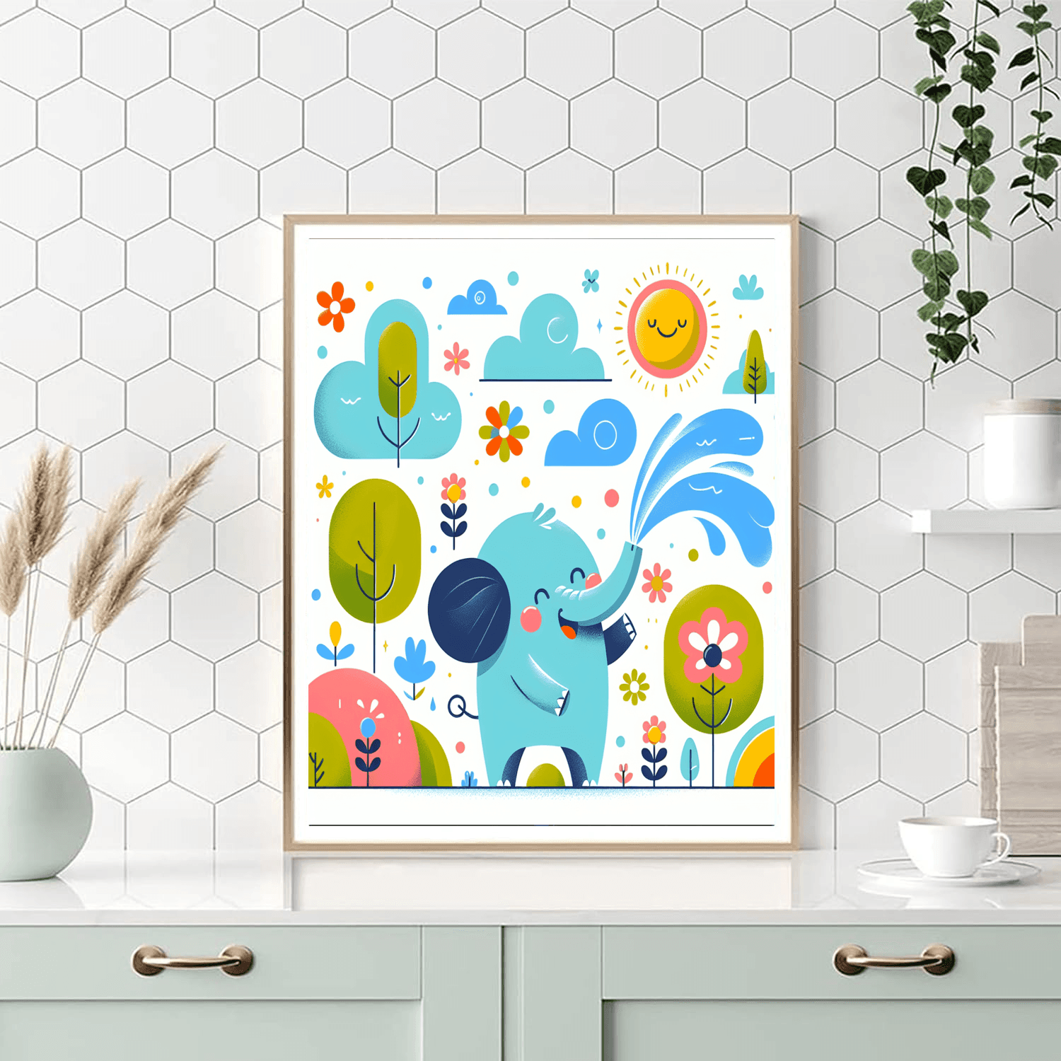 Charming Elephant Paint By Numbers