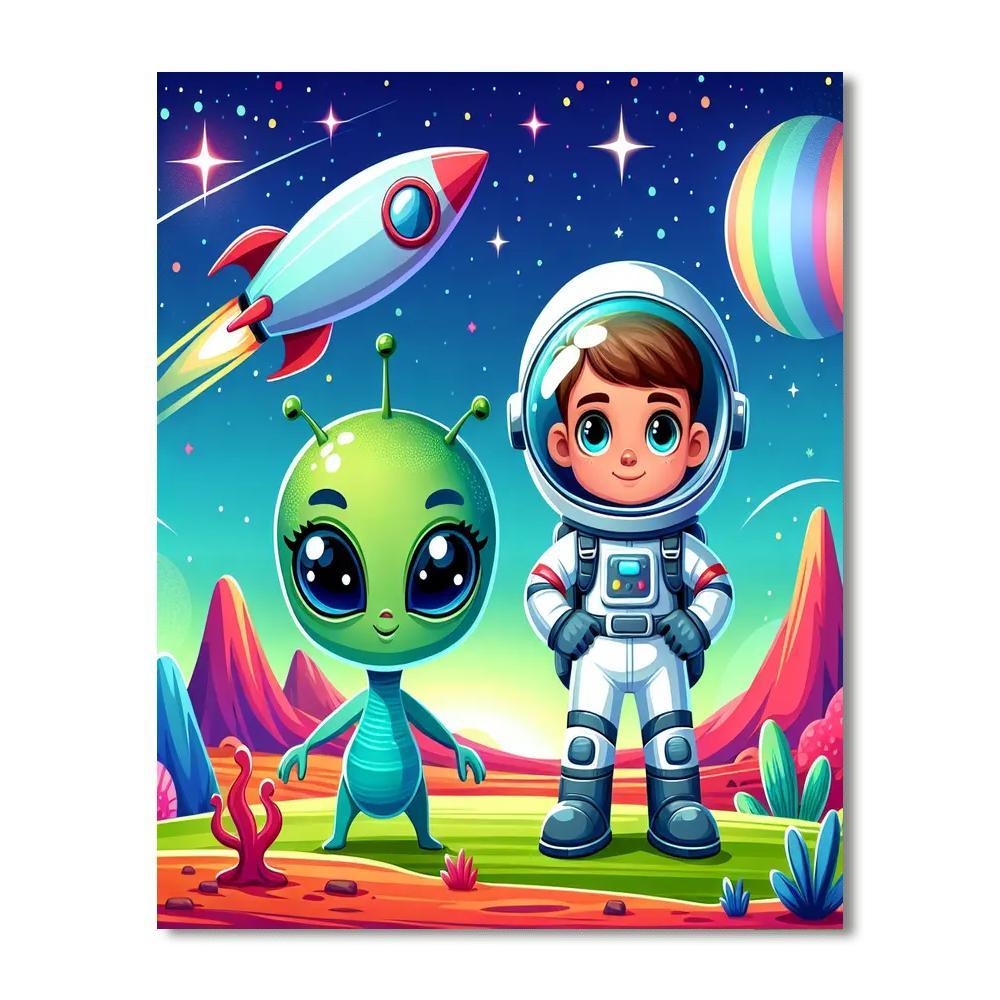 Galactic Guardians Quest DIY Paint By Numbers