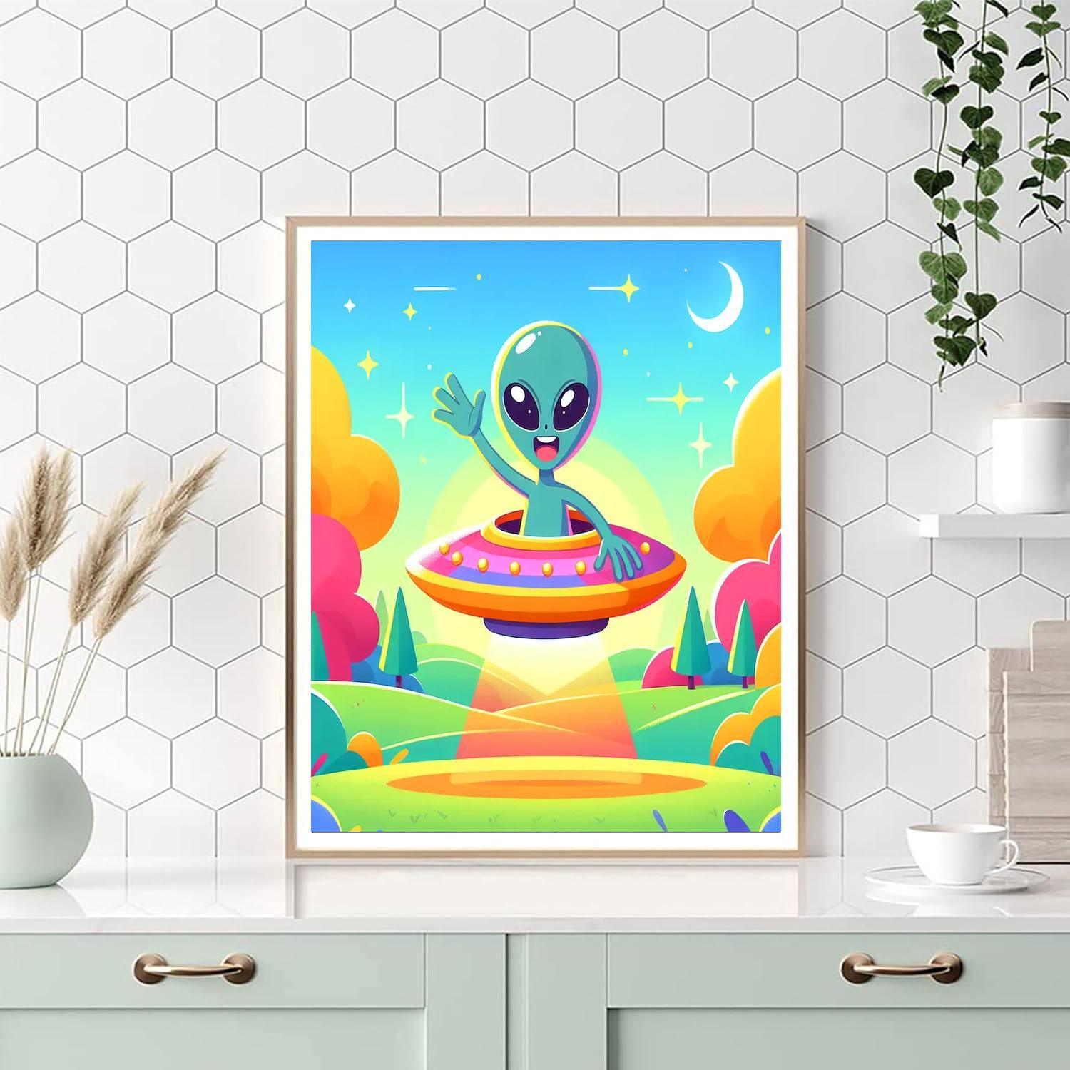 Alien Invasion Adventure Painting By Numbers Kit