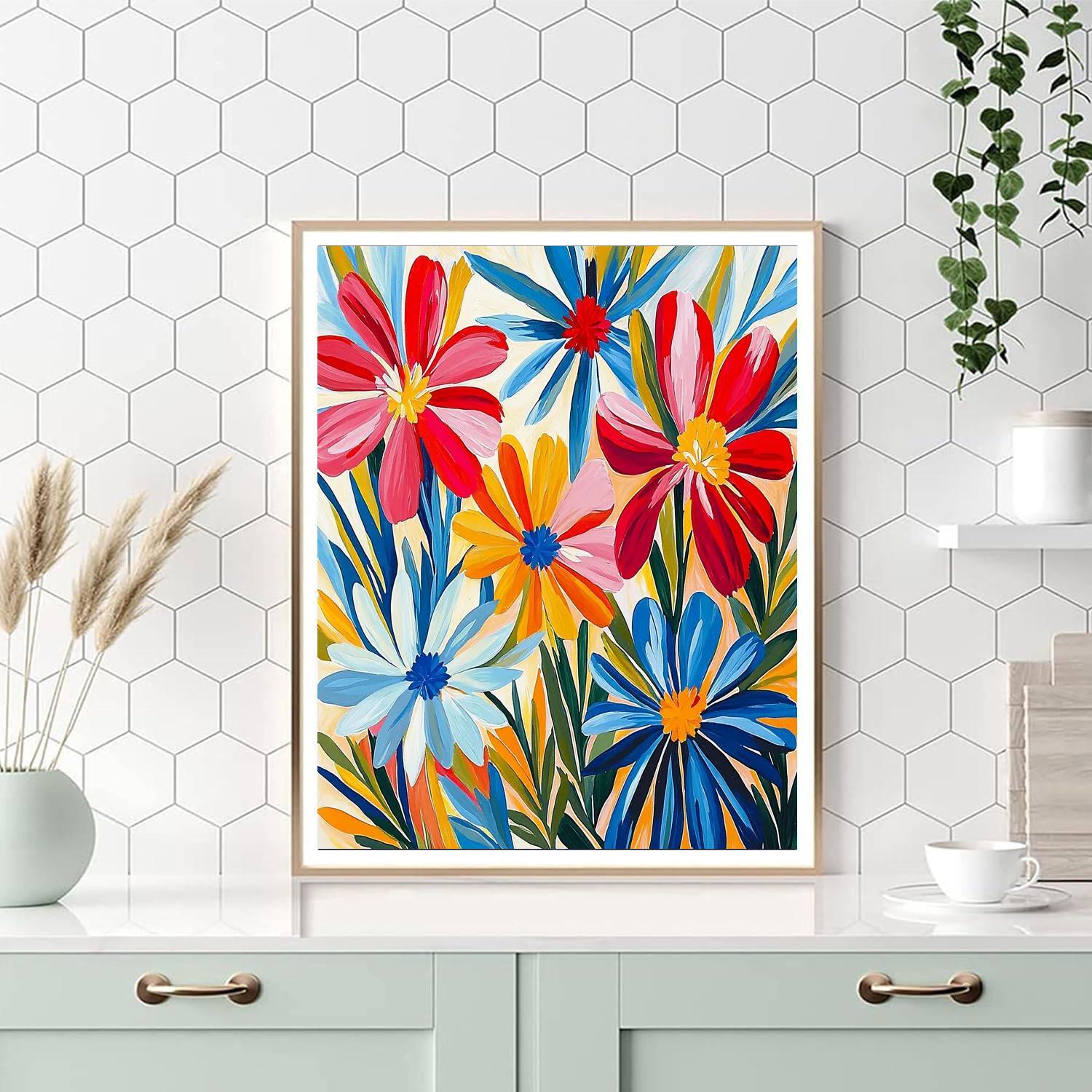 Henri Matisse Inspired Fanciful Flora  DIY Paint By Numbers