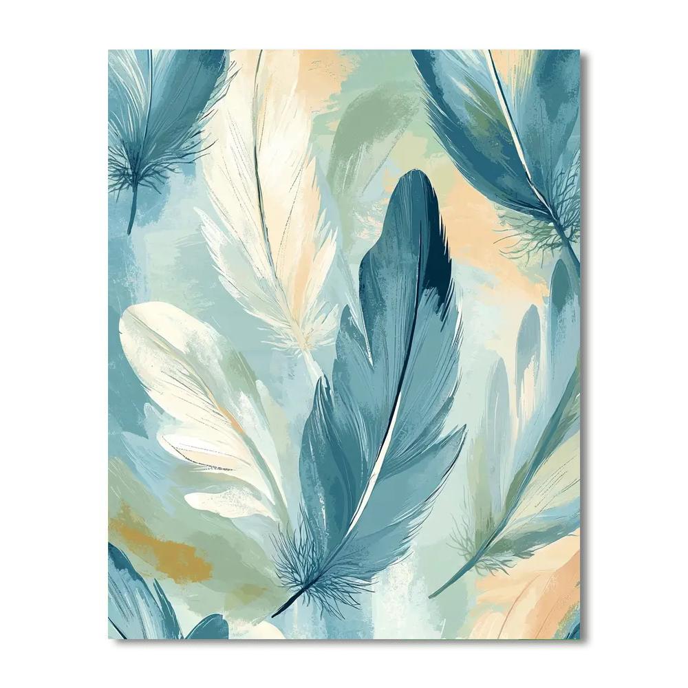 Leonardo Da Vinci Inspired Symphony Of Feathers  Paint By Numbers Art