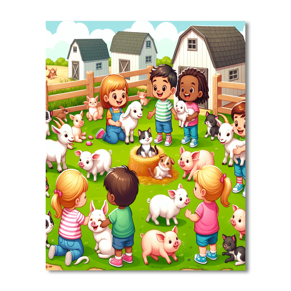 Magical Petting Zoo Paint By Number