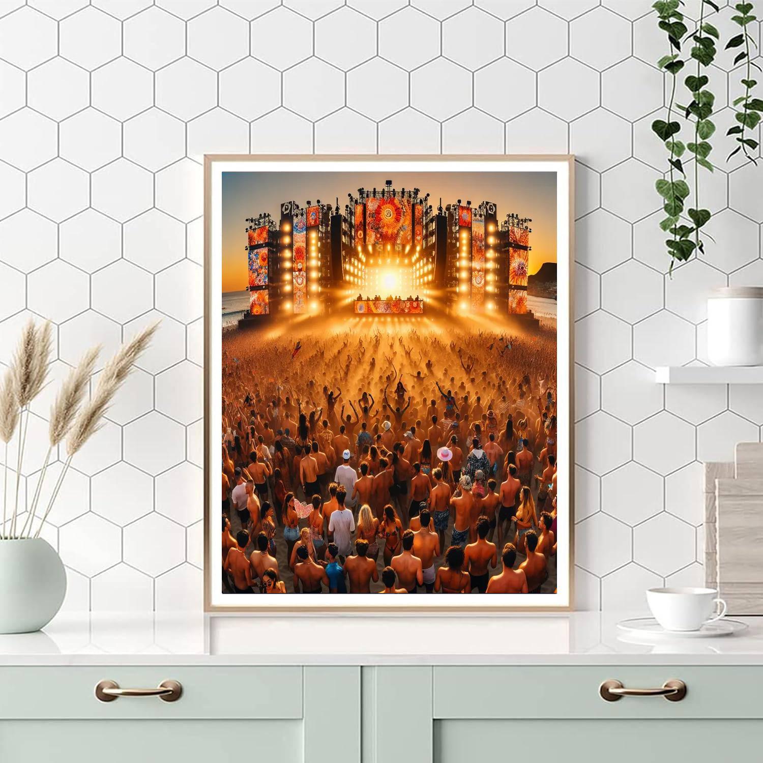 Sunburn Festival - Goa Painting By Numbers Kit