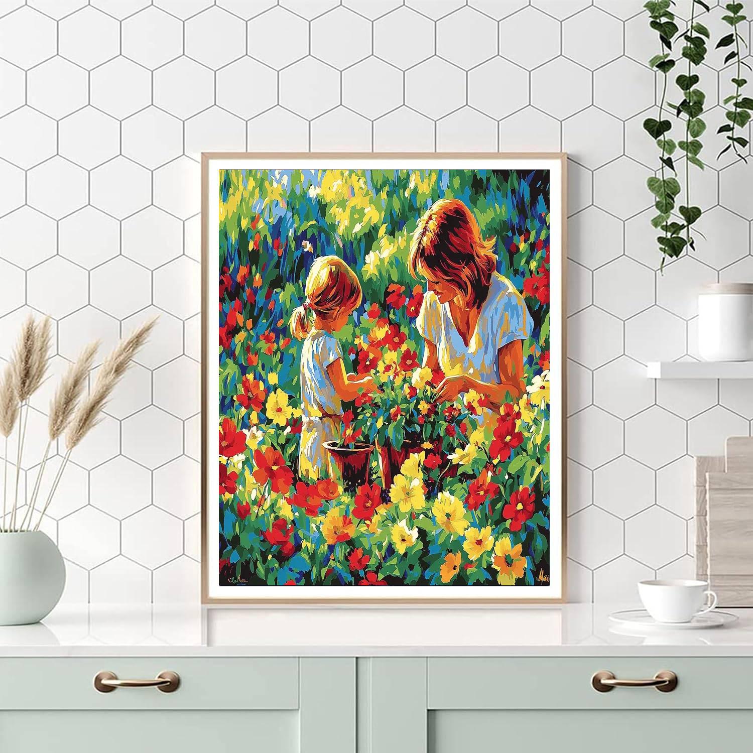 Mom's Loving Garden Painting By Numbers Kit
