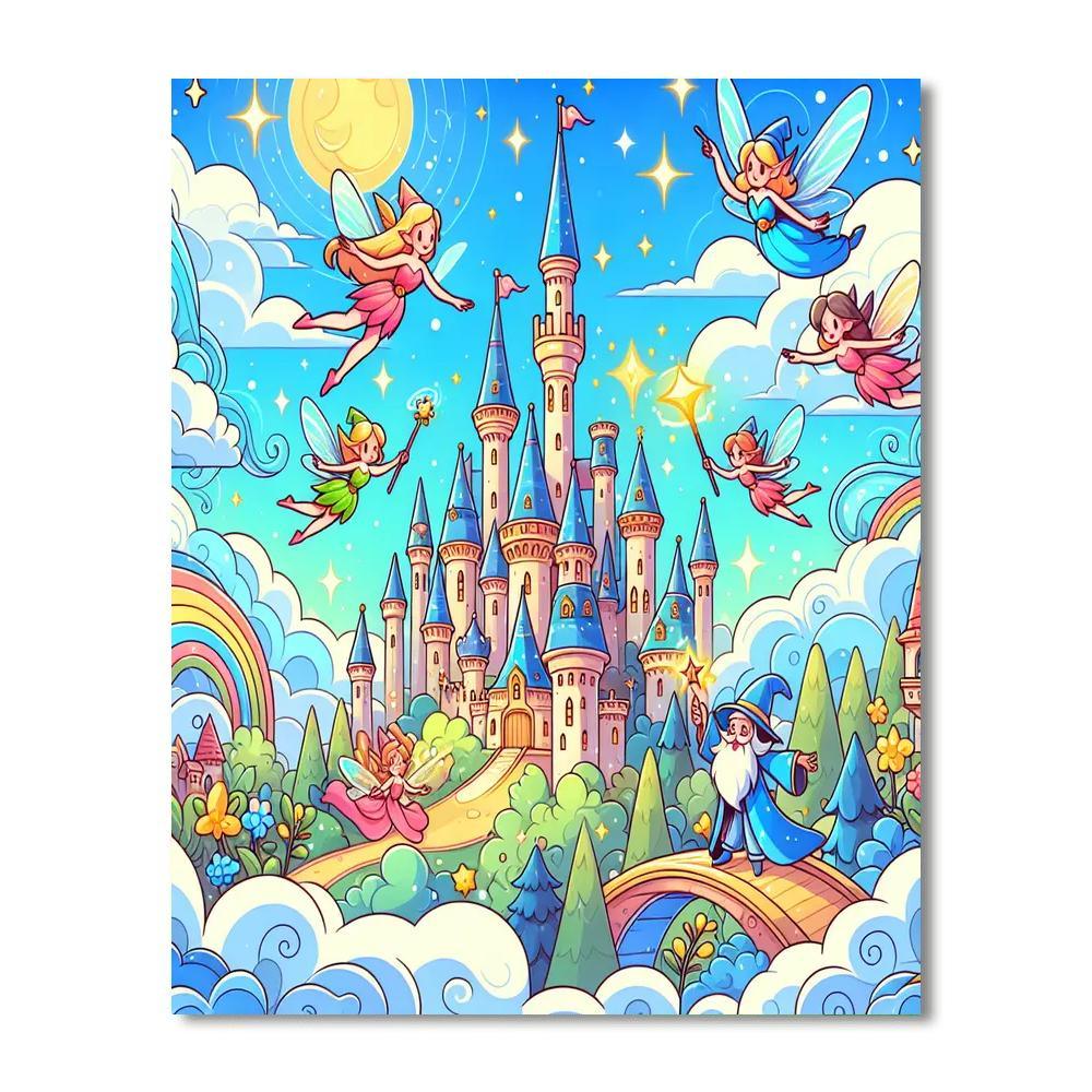 Cheerful Magical Kingdom Paint By Number