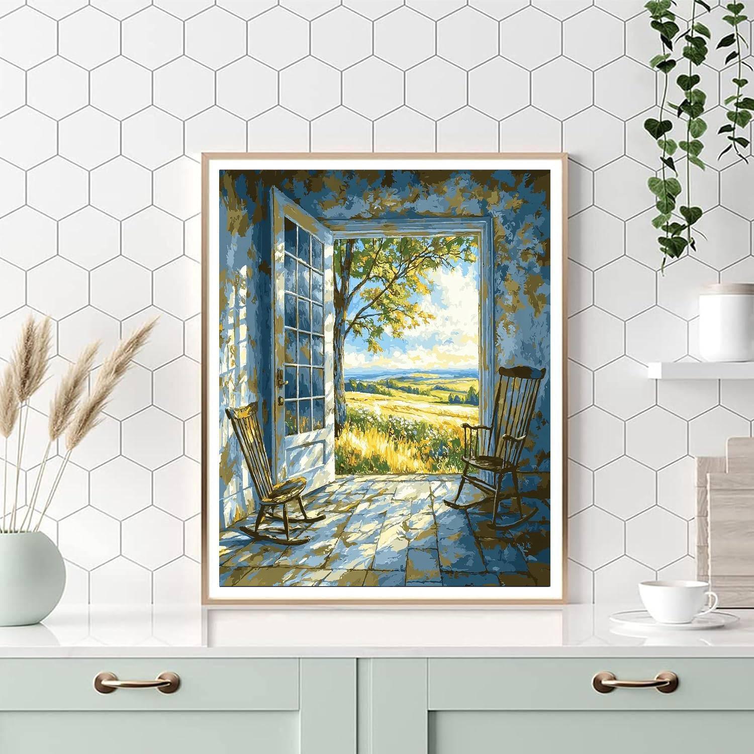 Johannes Vermeer Inspired Vermeer's Morning Calm  Numbered Painting Kits